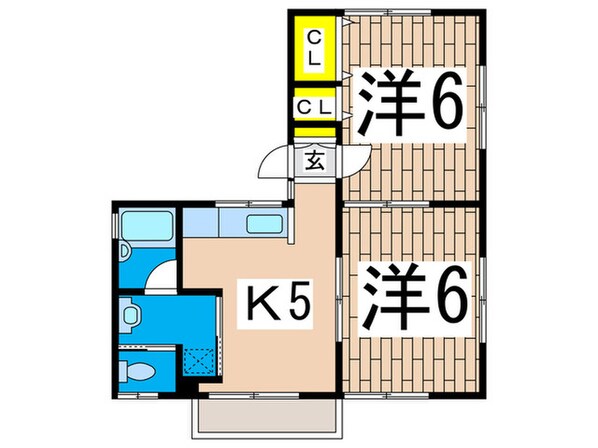 サニーハイツ小林の物件間取画像